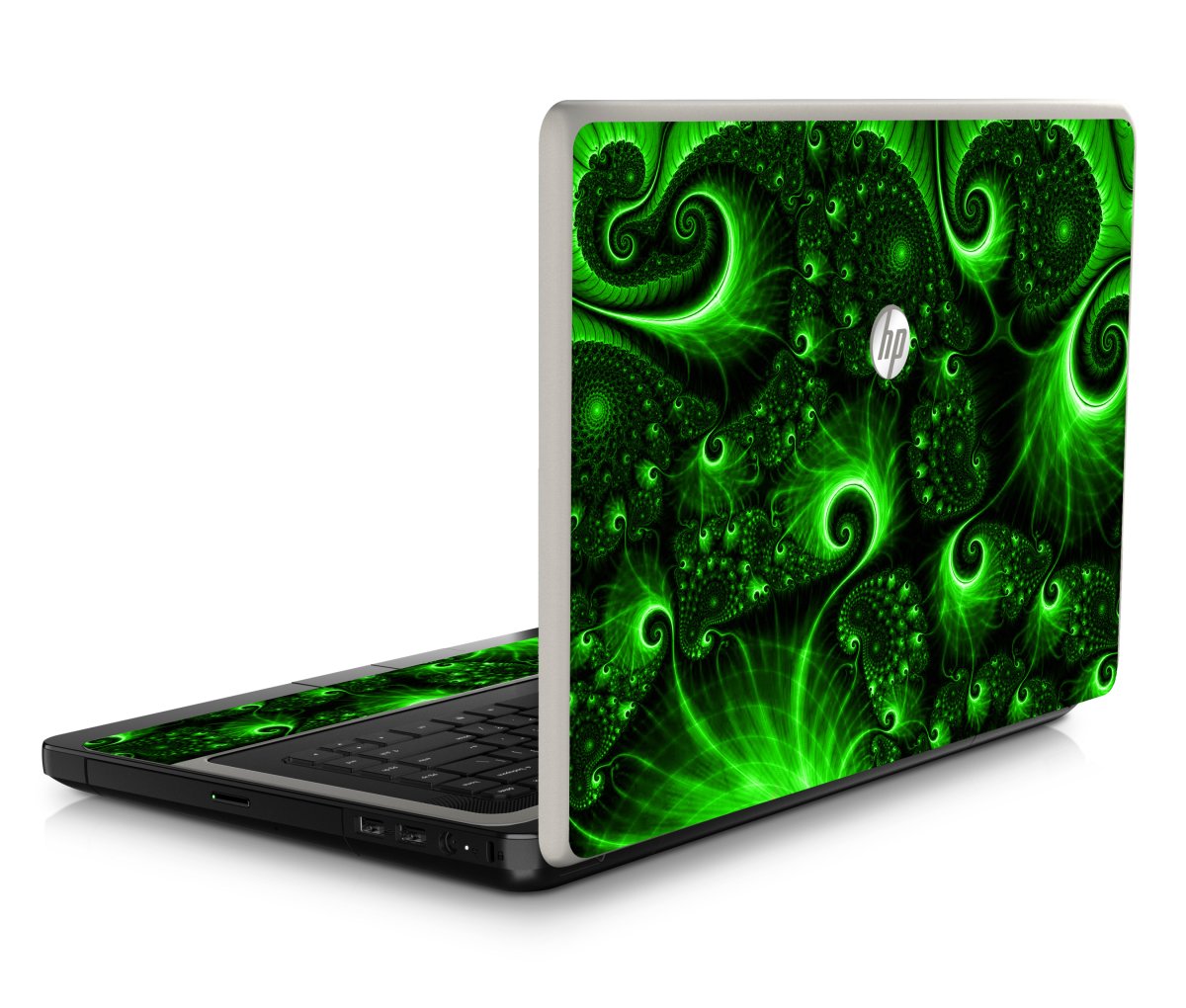 HP ProBook 630 G1 GREEN SWIRLS Laptop Skin