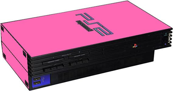 Playstation PS2 Fat Pink Console Skin