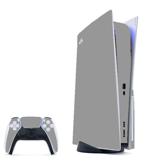 PlayStation 5 GRAY SILVER Console Skin
