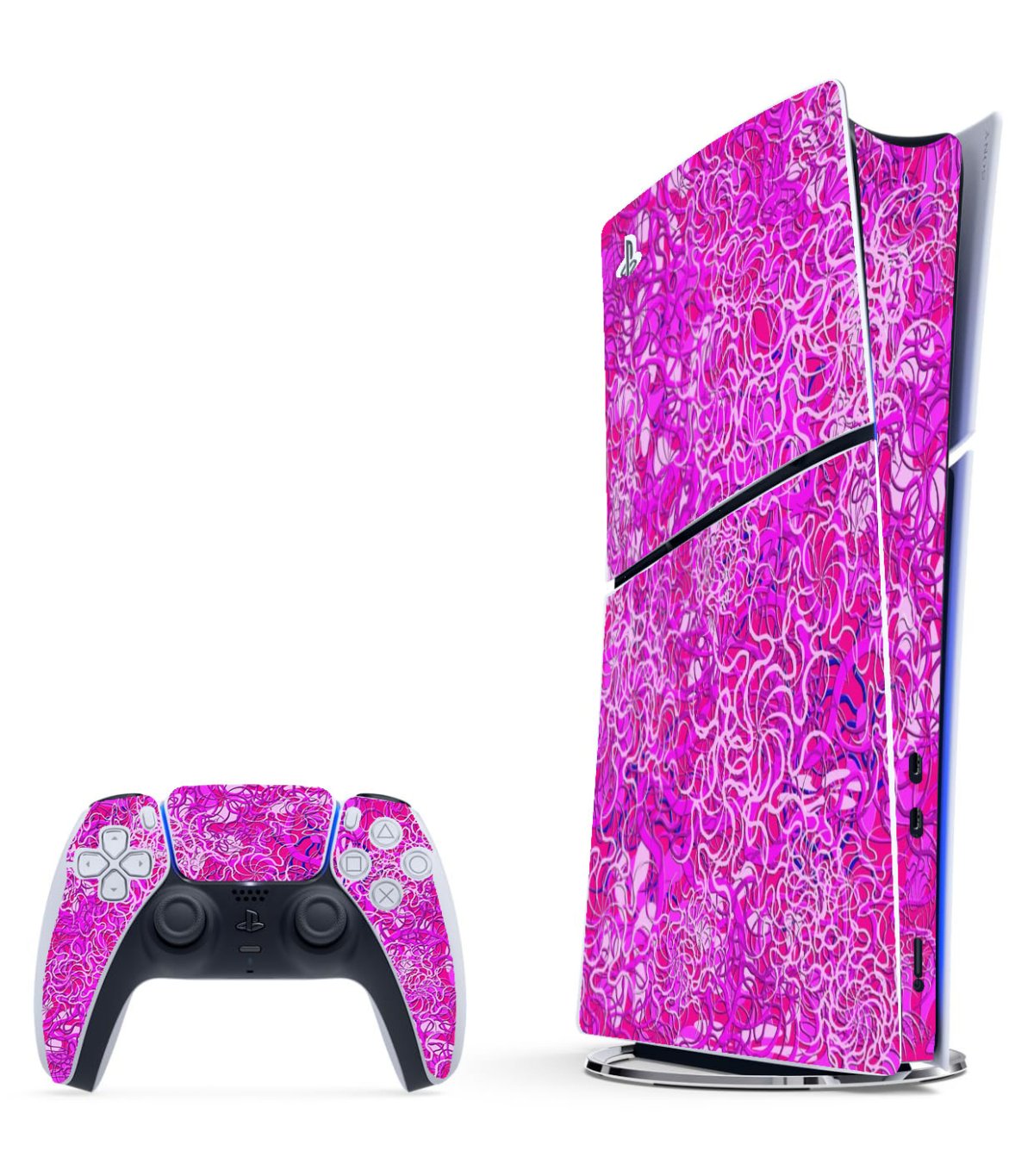 Playstation 5 Slim OCEAN BOTTOM FLOWERS Console Skin