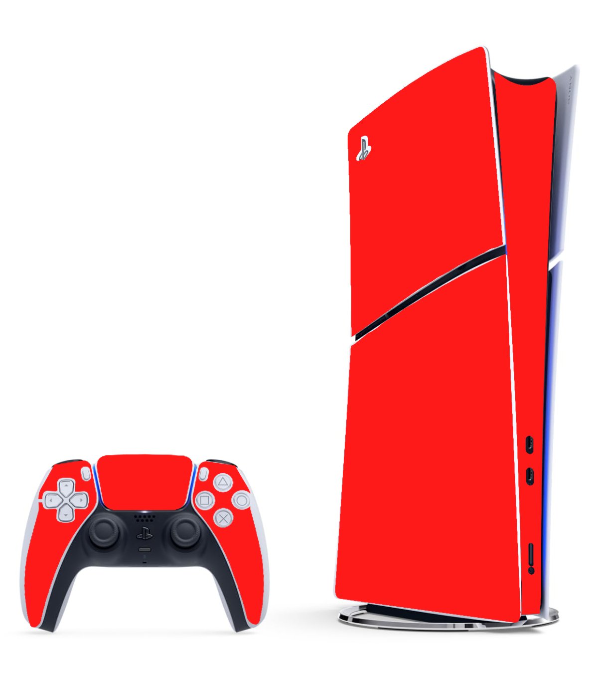 Playstation 5 Slim RED Console Skin