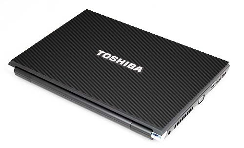 Toshiba R700 BLACK CARBON FIBER Laptop Skin