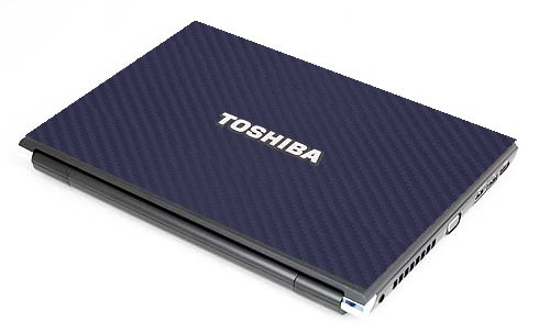 Toshiba R700 BLUE CARBON FIBER Laptop Skin