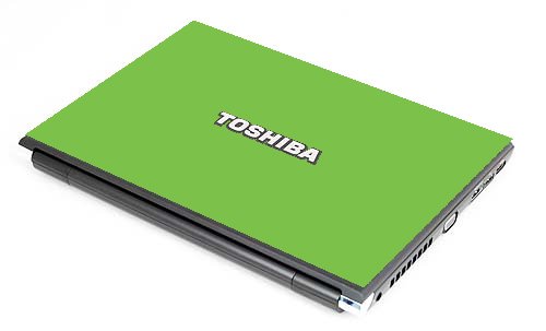 Toshiba R700 GREEN Laptop Skin
