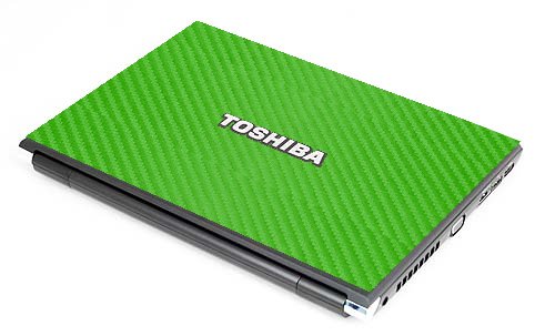 Toshiba R700 GREEN CARBON FIBER Laptop Skin