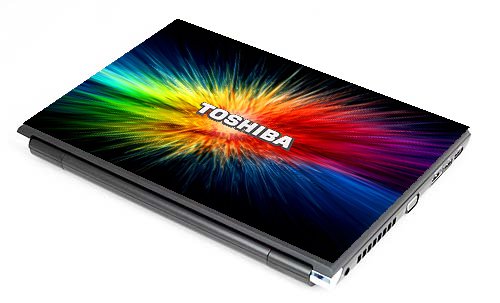 Toshiba R700 RAINBOW BURST Laptop Skin