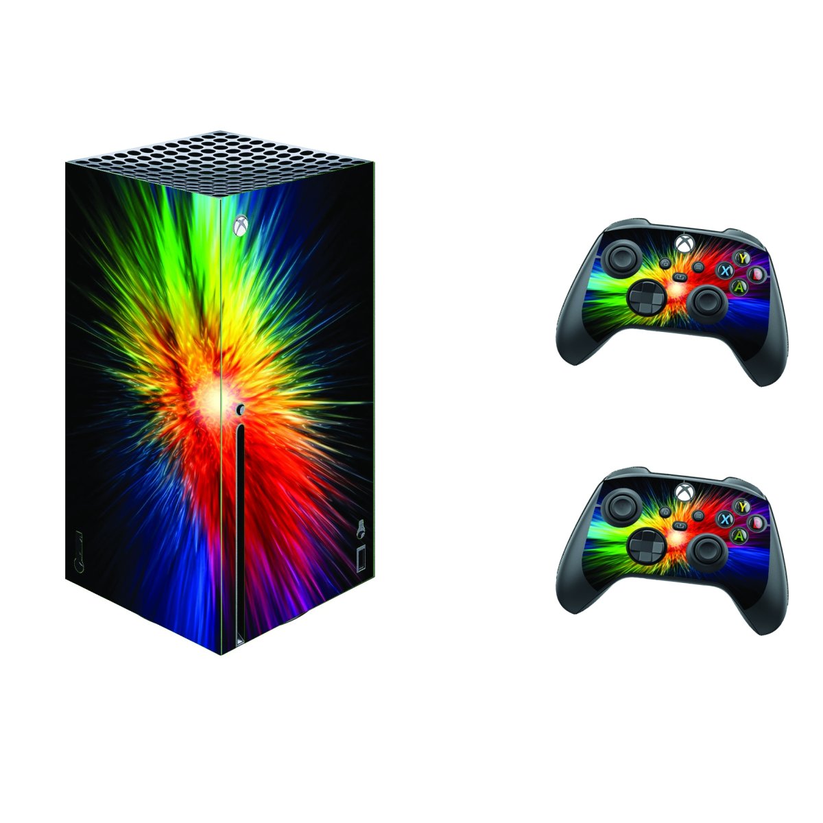 Microsoft Xbox Series X RAINBOW BURST Laptop Skin