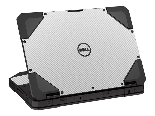 Dell Latitude 14 RUGGED 5404 / 5414 WHITE CARBON FIBER Laptop Skin