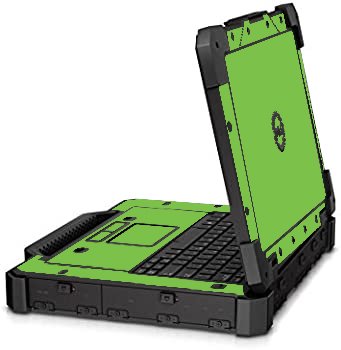 Dell Latitude 14 RUGGED 7404 7414 Extreme GREEN Laptop Skin