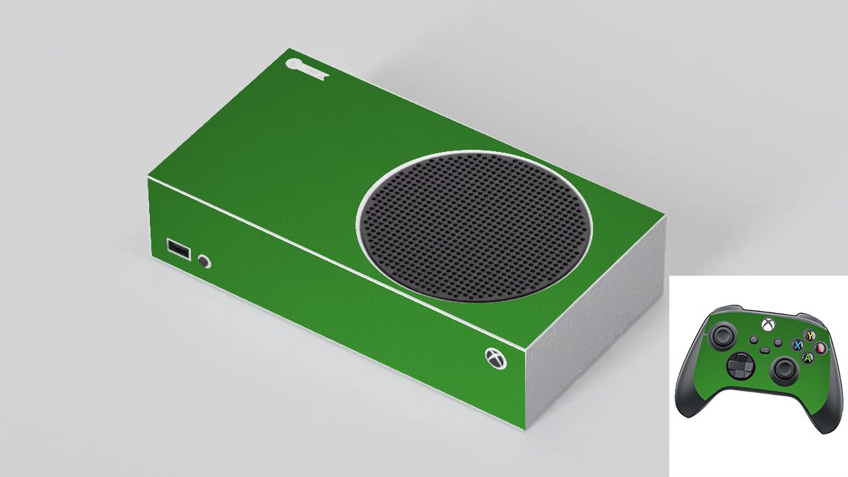 Microsoft Xbox Series S CHROME GREEN Laptop Skin