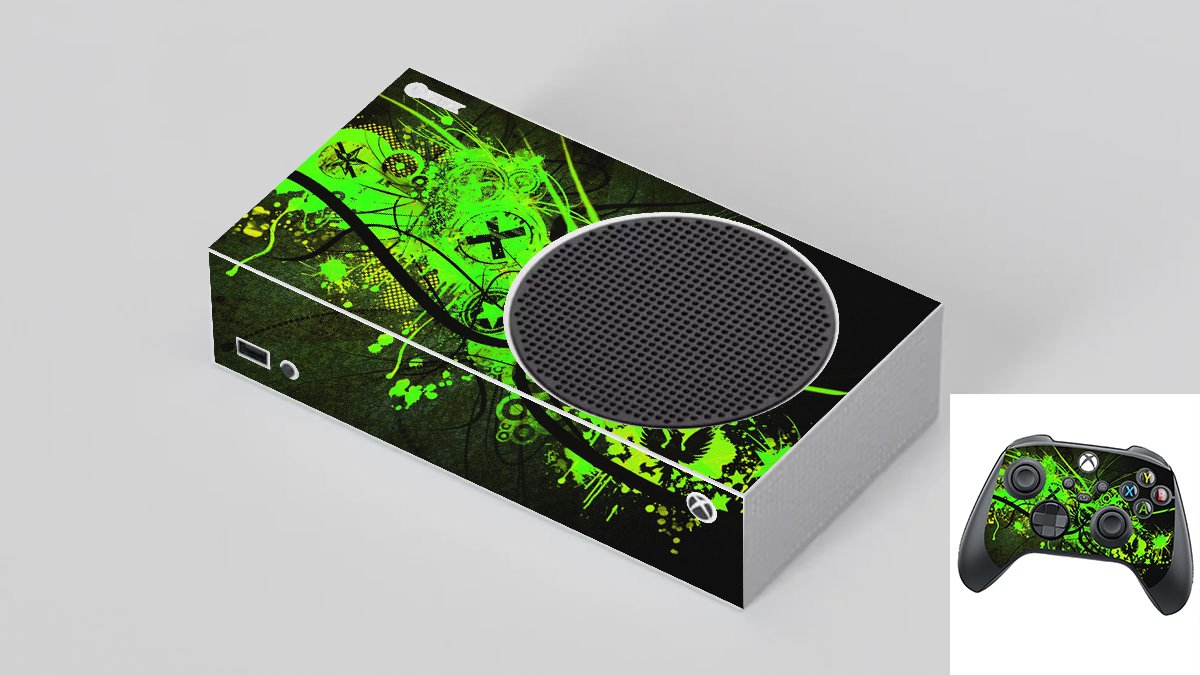 Microsoft Xbox Series S GRAFFITI GREEN Laptop Skin