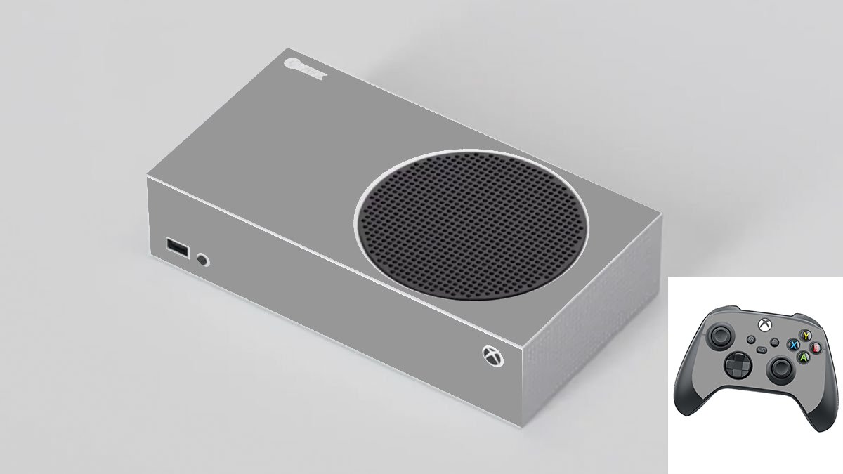 Microsoft Xbox Series S GREY SILVER Laptop Skin