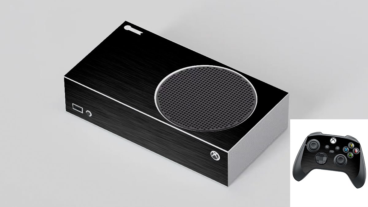 Microsoft Xbox Series S MTS BLACK Laptop Skin