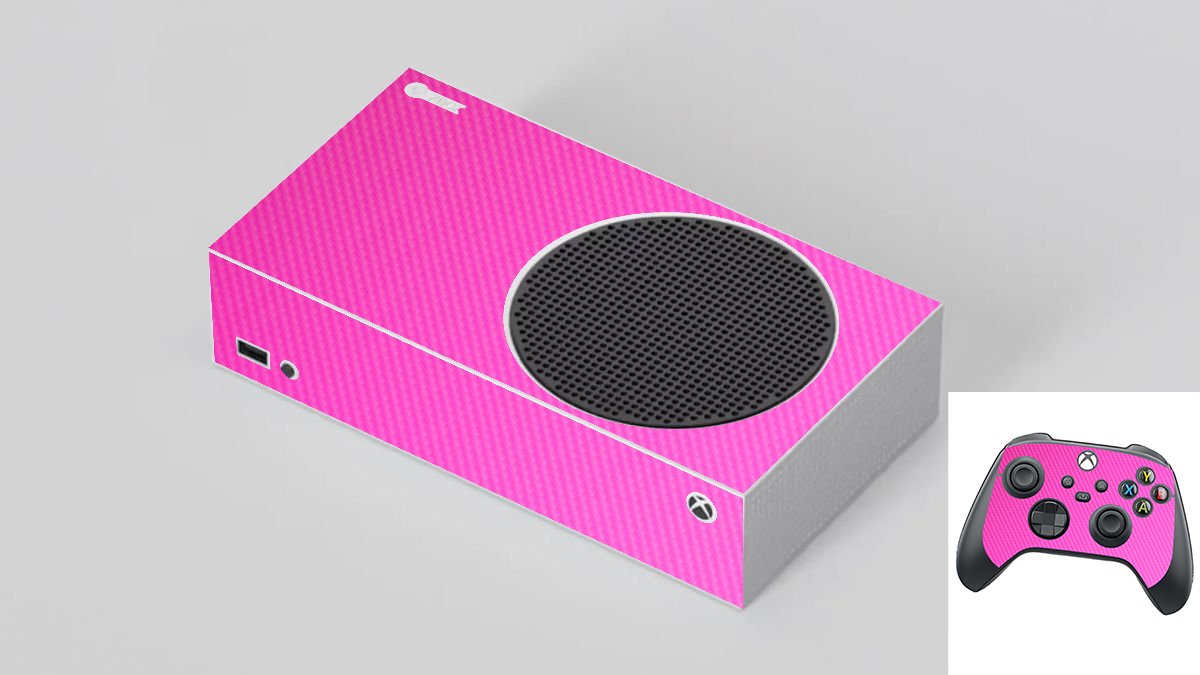 Microsoft Xbox Series S PINK CARBON FIBER Laptop Skin