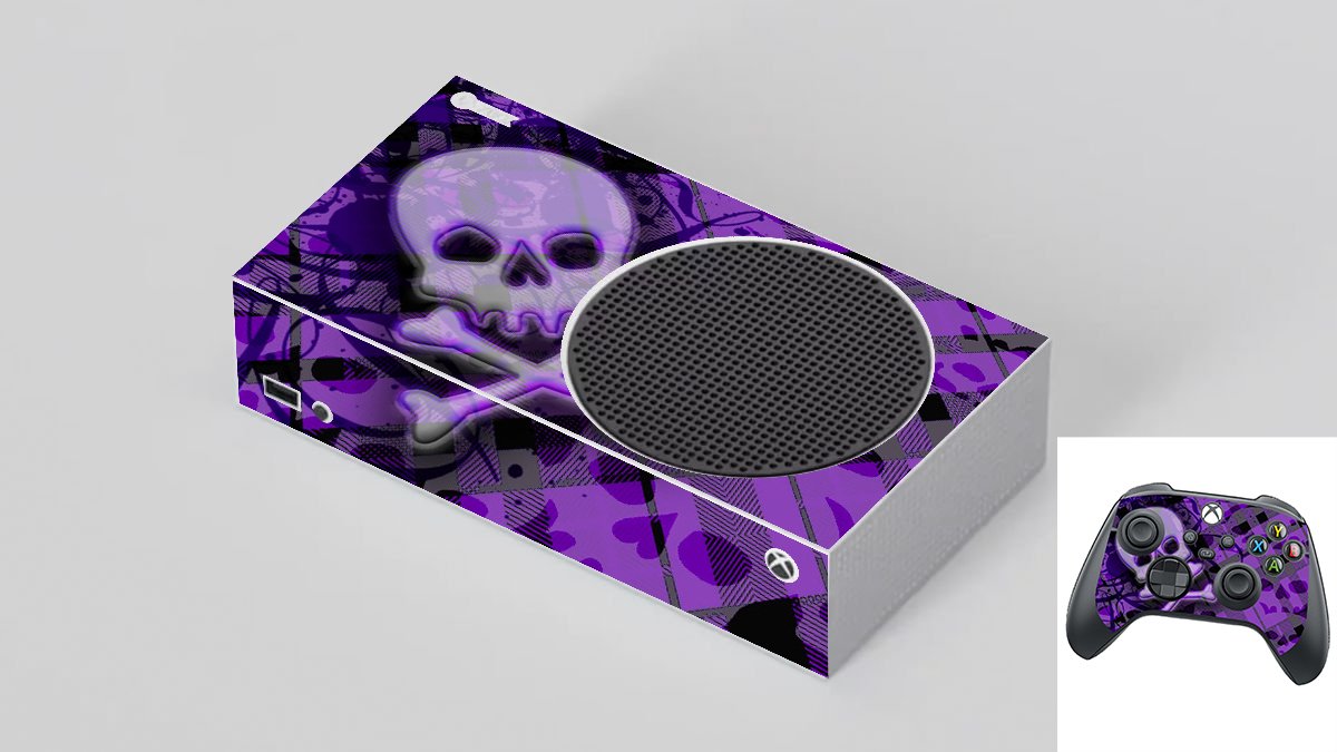 Microsoft Xbox Series S PLAID SKULLS Laptop Skin