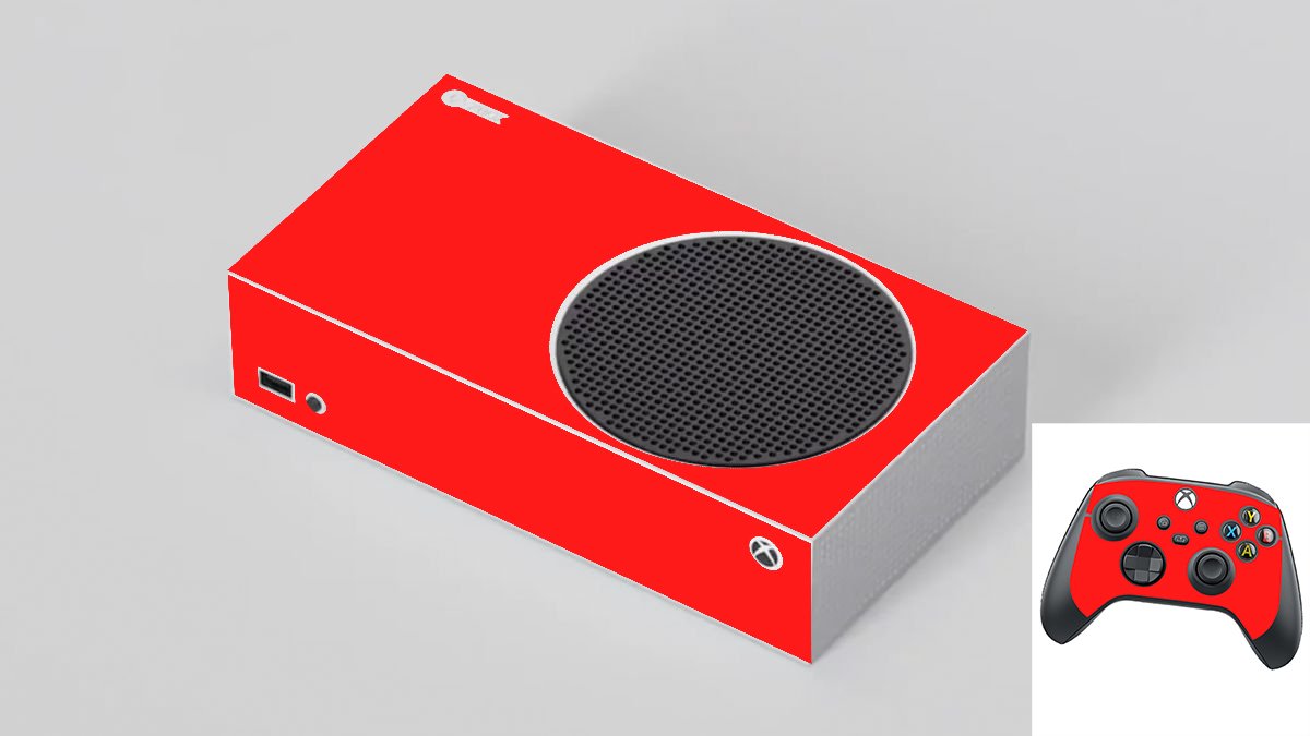 Microsoft Xbox Series S RED Laptop Skin