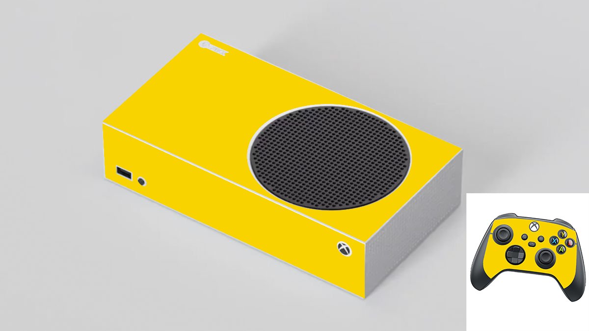 Microsoft Xbox Series S YELLOW Laptop Skin