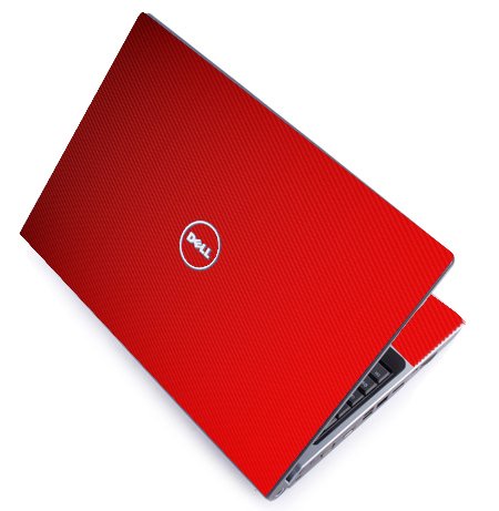 Dell Studio 1735 / 1737 RED CARBON FIBER Laptop Skin