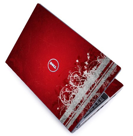 Dell Studio 1735 / 1737 RED GRUNGE Laptop Skin