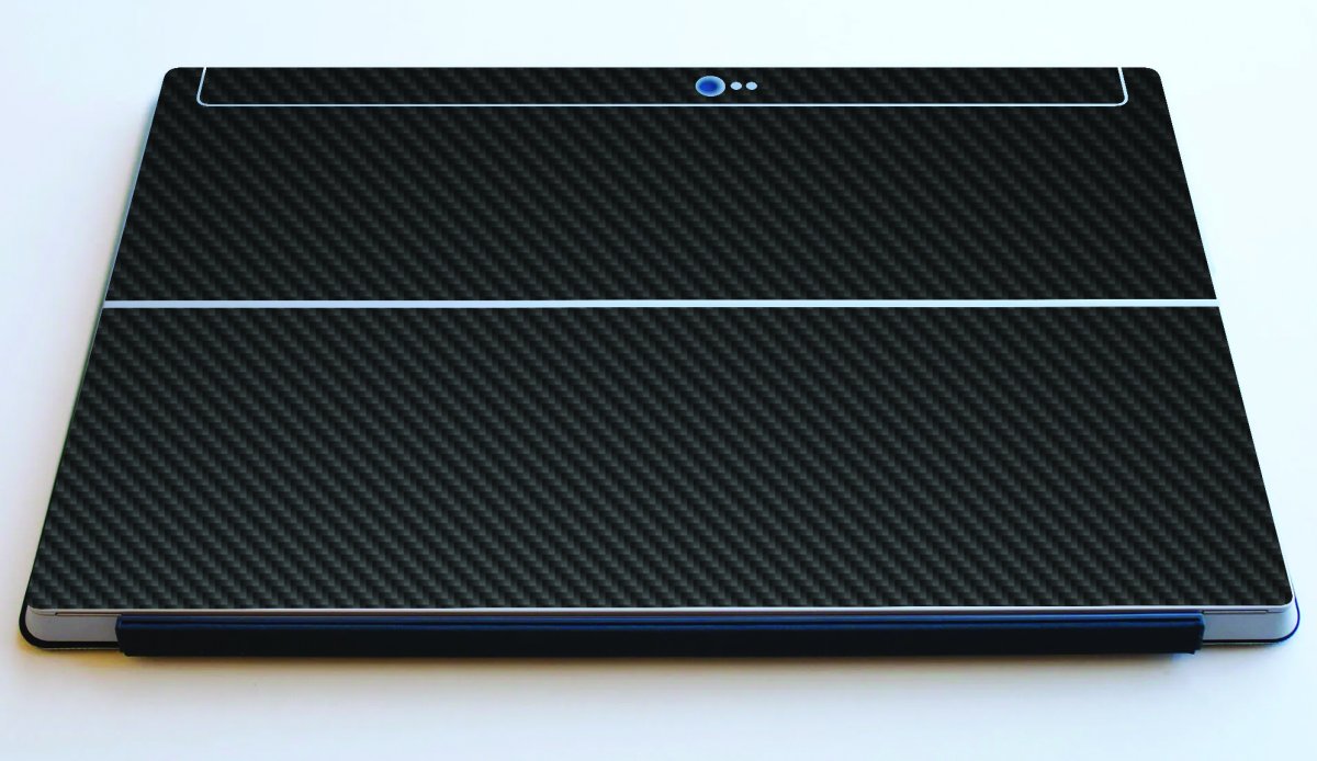 Microsoft Surface 1 BLACK CARBON FIBER Laptop Skin