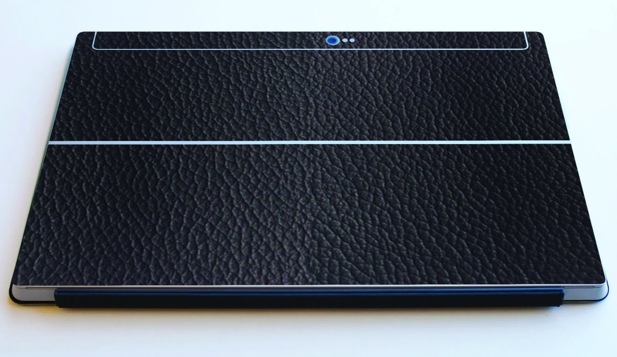 Microsoft Surface 2 BLACK LEATHER Laptop Skin