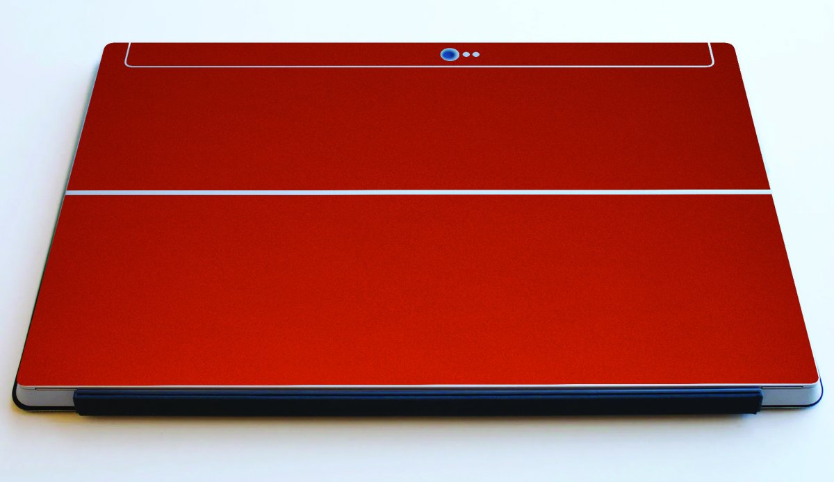 Microsoft Surface 1 CHROME RED Laptop Skin