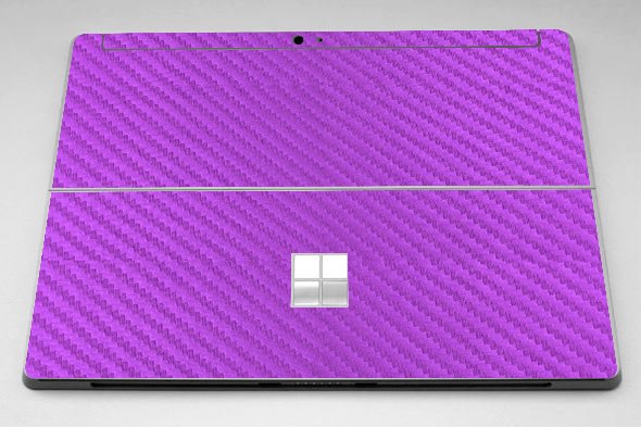 Microsoft Surface 3 PURPLE CARBON FIBER Laptop Skin