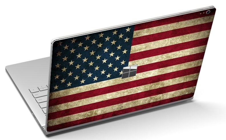 Microsoft Surface Book 2 AMERICAN FLAG Laptop Skin