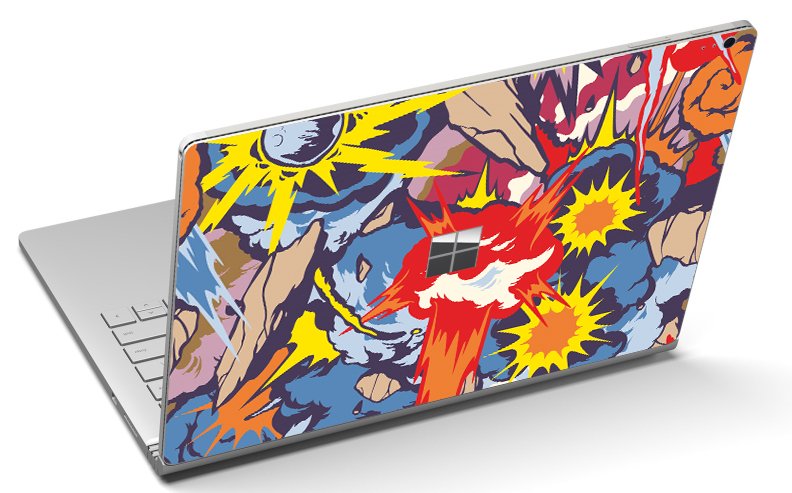 Microsoft Surface Book 1704 COMIC EXPLOSIONS Laptop Skin
