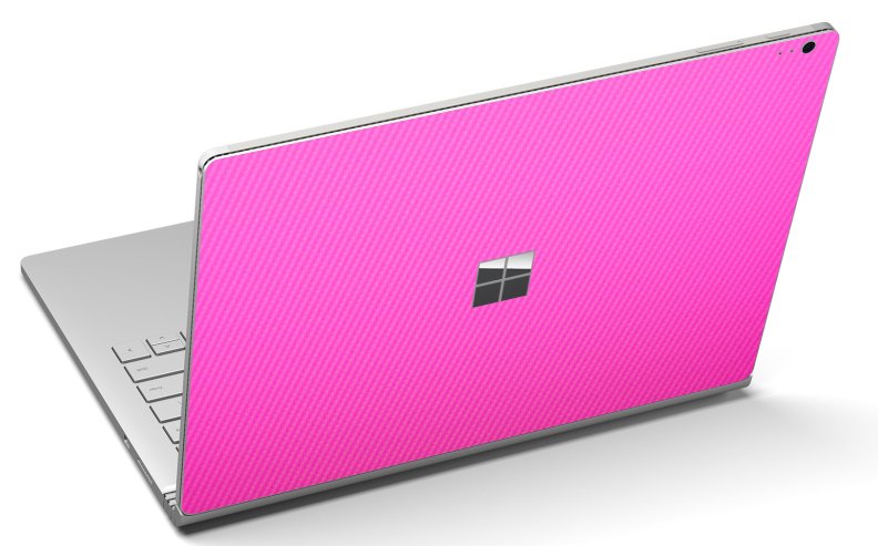 Microsoft Surface Book 1704 PINK CARBON FIBER Laptop Skin