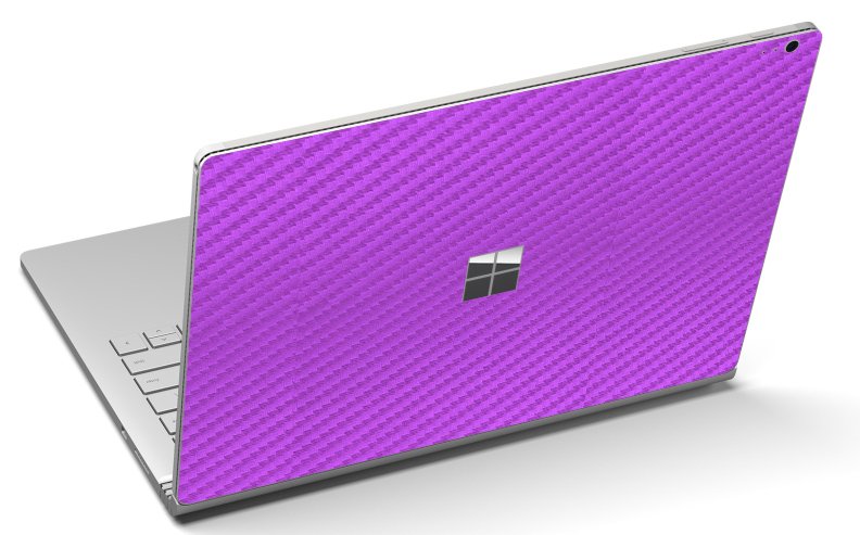 Microsoft Surface Book 1704 PURPLE CARBON FIBER Laptop Skin