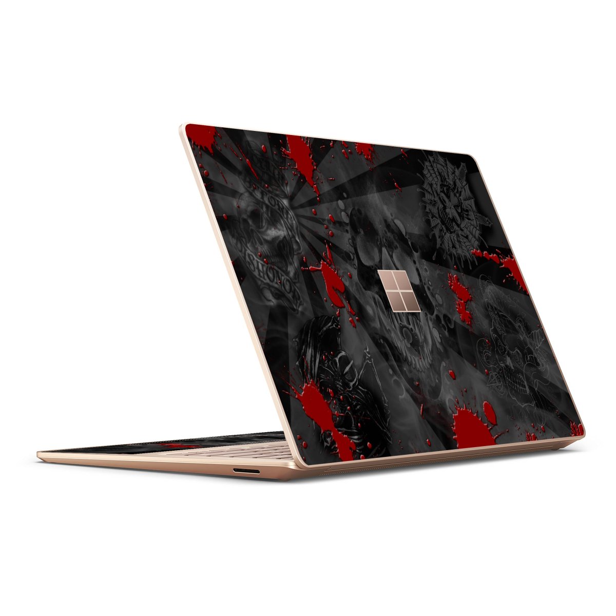 Microsoft Surface Laptop 4 1979 BLACK SKULLS RED Laptop skin