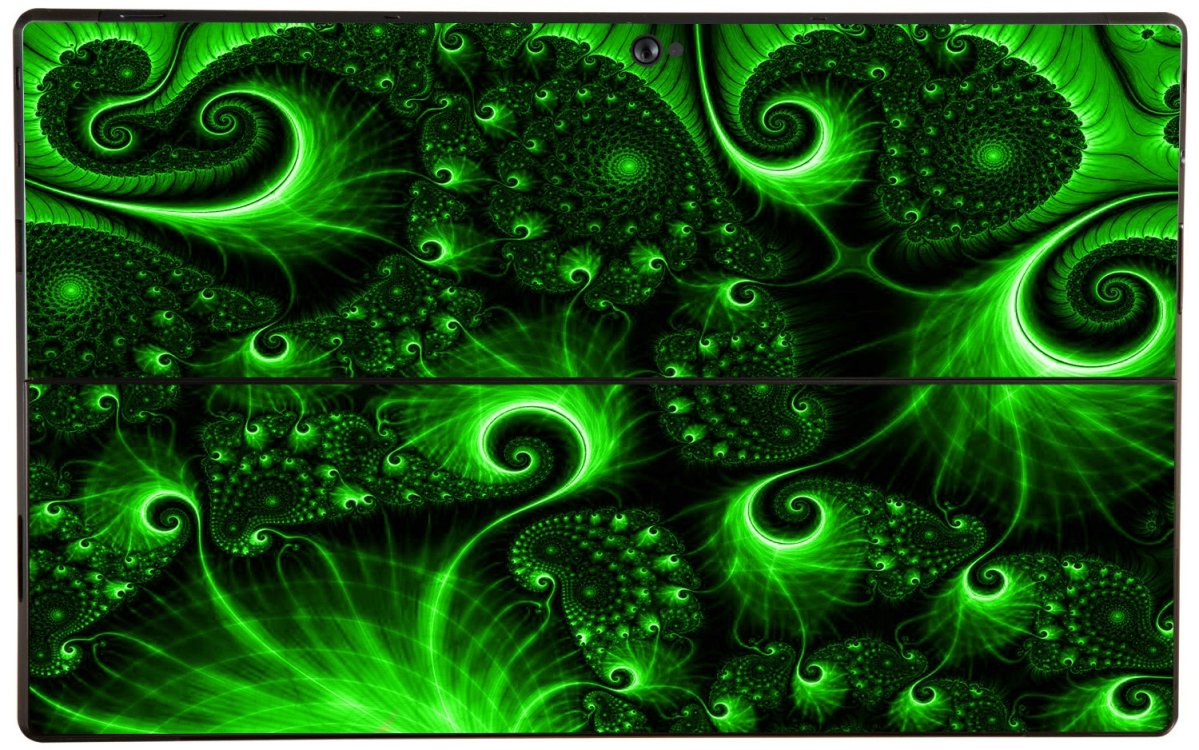 Microsoft Surface Pro 2 GREEN SWIRLS Tablet Skin