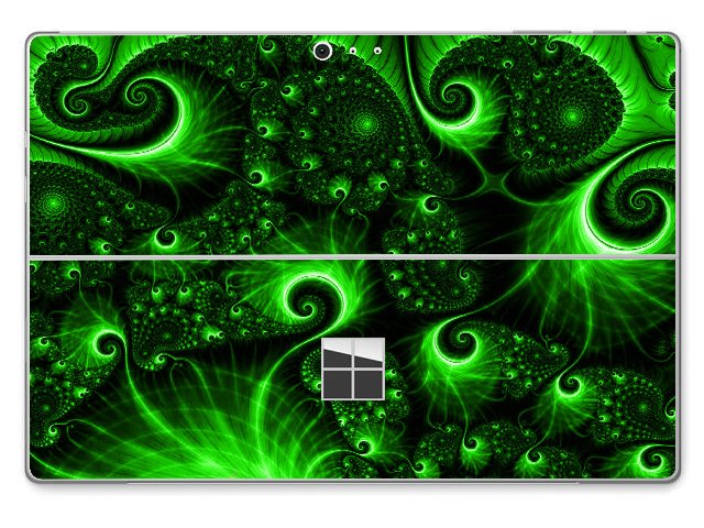 Microsoft Surface Pro 4 GREEN SWIRLS Skin