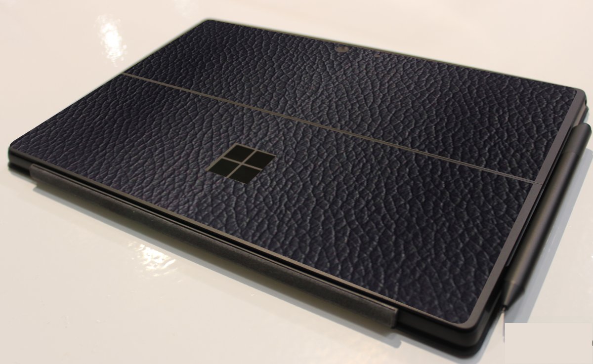Microsoft Surface Pro 7 BLACK LEATHER Laptop Skin