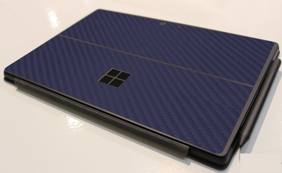 Microsoft Surface Pro 7 BLUE CARBON FIBER Laptop Skin