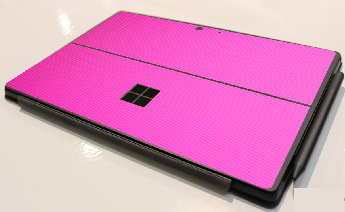 Microsoft Surface Pro 7 PINK CARBON FIBER Laptop Skin
