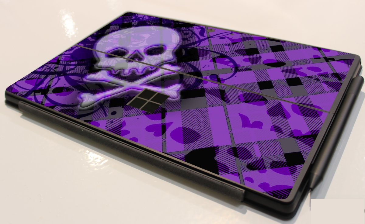 Microsoft Surface Pro 9 PLAID SKULLS Laptop Skin