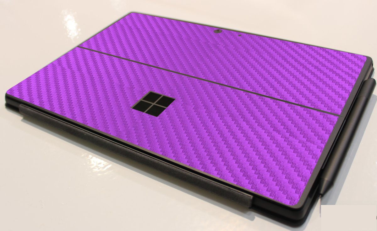 Microsoft Surface Pro 9 PURPLE CARBON FIBER Laptop Skin