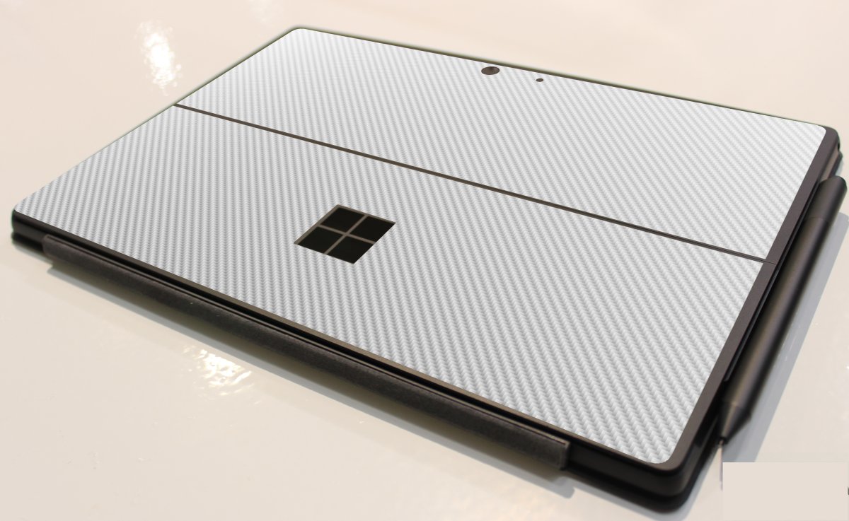 Microsoft Surface Pro 9 WHITE CARBON FIBER Laptop Skin
