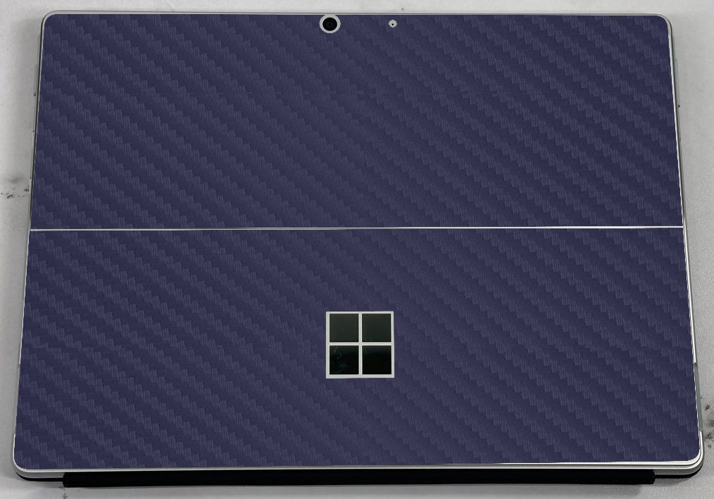 Microsoft Surface Pro 8 BLUE CARBON FIBER Laptop Skin