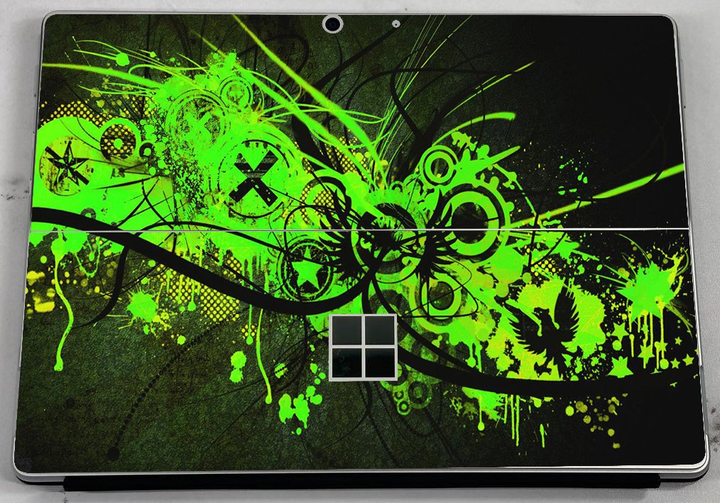 Microsoft Surface Pro 8 GRAFFITI GREEN Laptop Skin