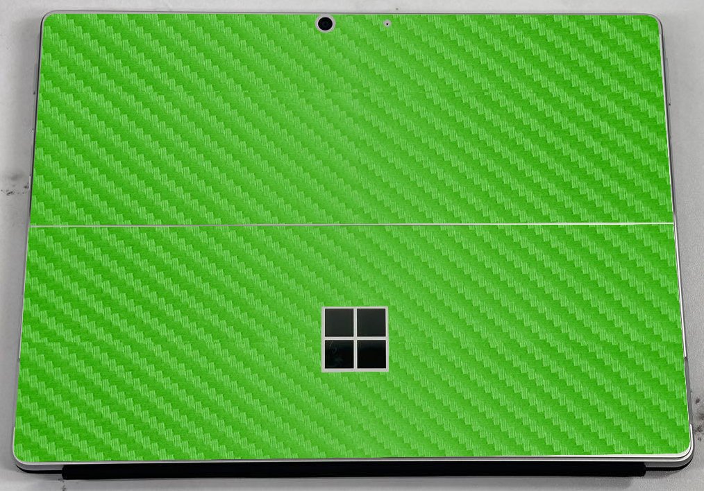 Microsoft Surface Pro 8 GREEN CARBON FIBER Laptop Skin
