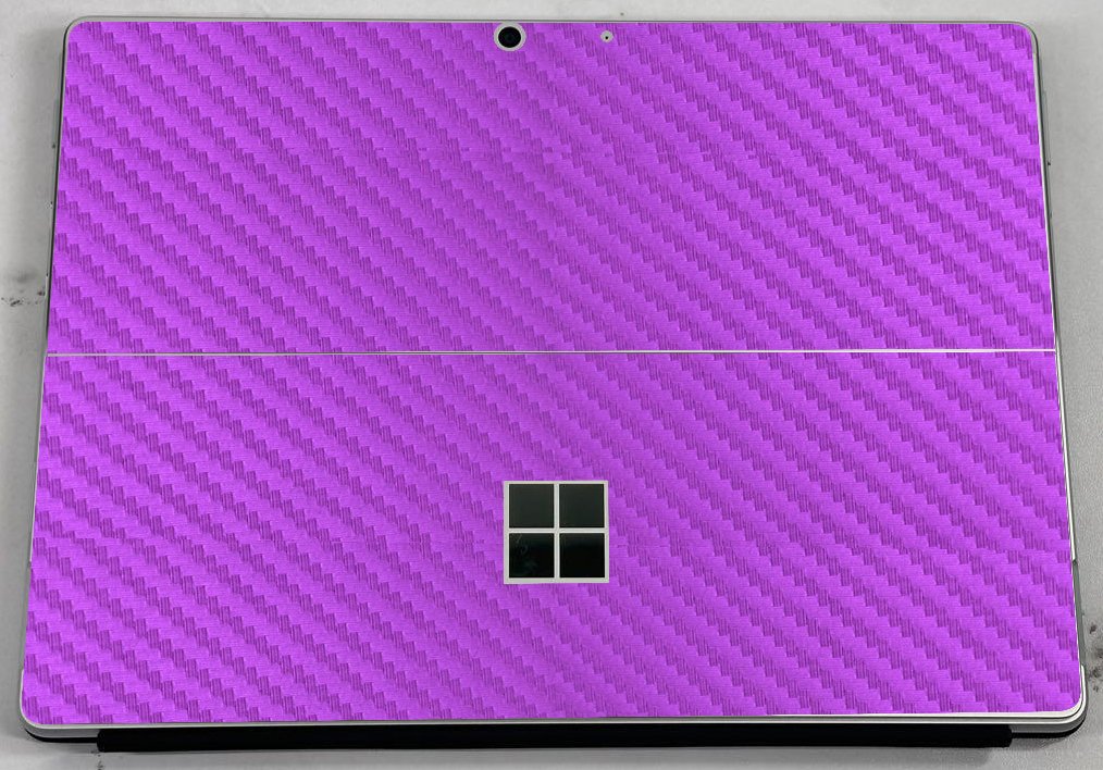 Microsoft Surface Pro 8 PURPLE CARBON FIBER Laptop Skin
