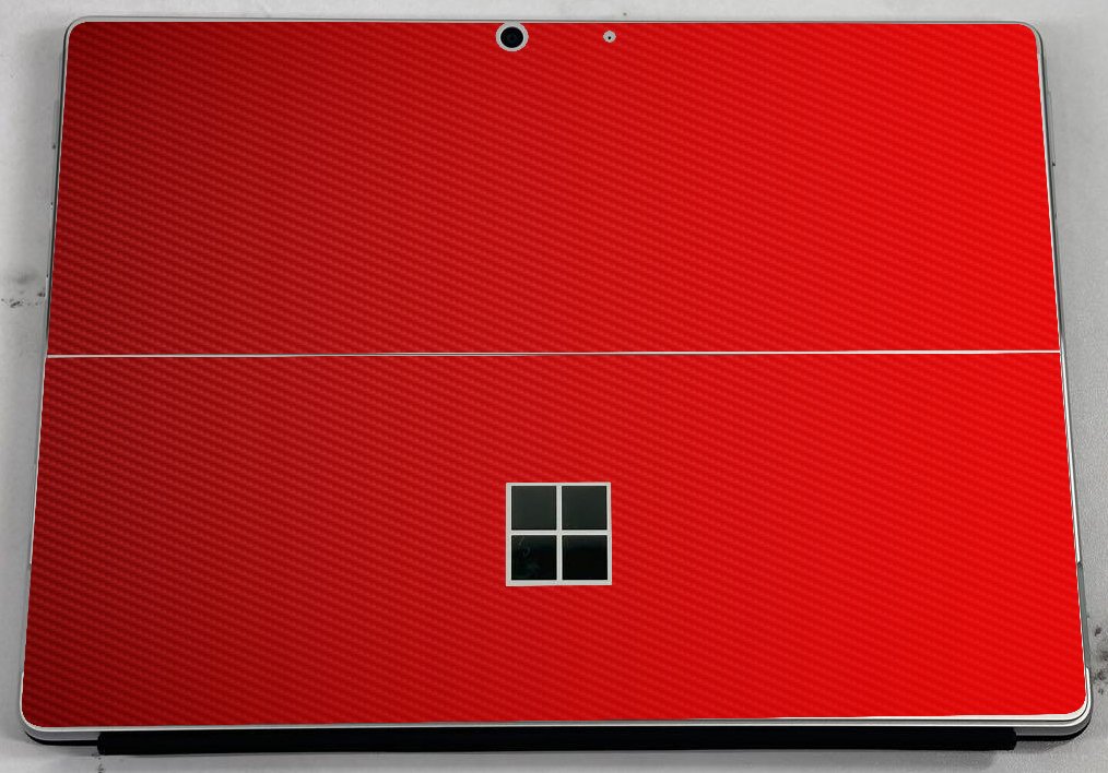 Microsoft Surface Pro 8 RED CARBON FIBER Laptop Skin