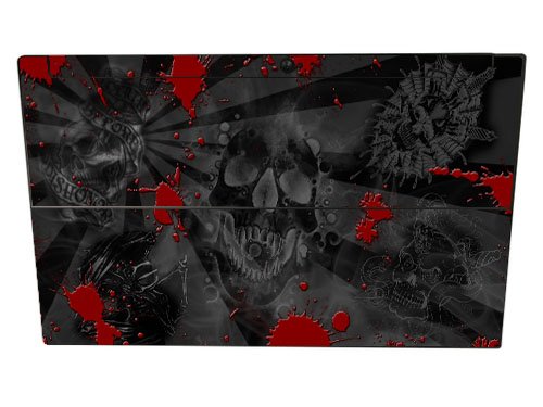 Microsoft Surface RT BLACK SKULLS RED Laptop Skin