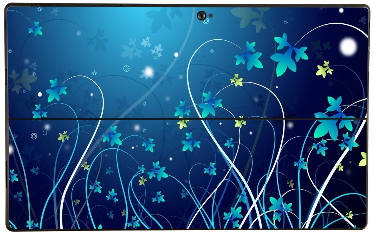 Microsoft Surface Pro 2 BLUE FLOWERS Tablet Skin