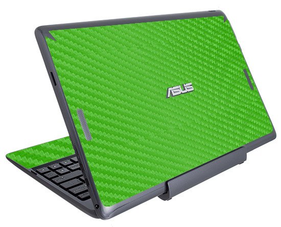 ASUS Transformer Book T100TA    GREEN CARBON FIBER Laptop Skin