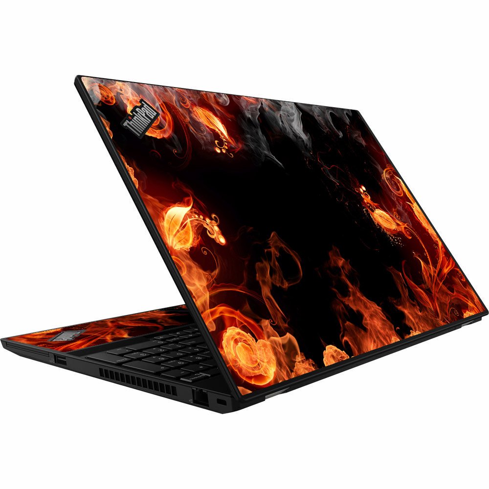 ThinkPad T15 G1 FIRE FLORA Laptop Skin