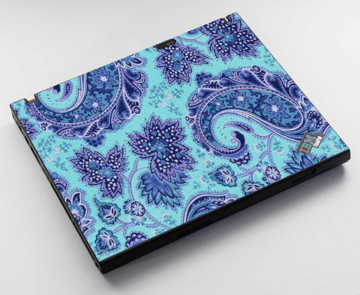 ThinkPad T42 BLUE PAISLEY Laptop Skin